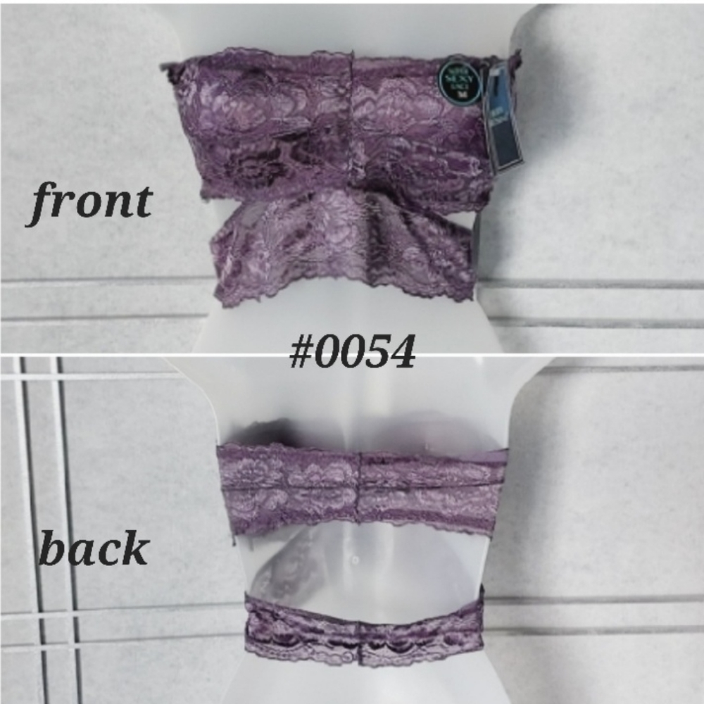 🩵NWOT🩵 Body Frosting double banded lavender lace padded bralette LARGE🤍
